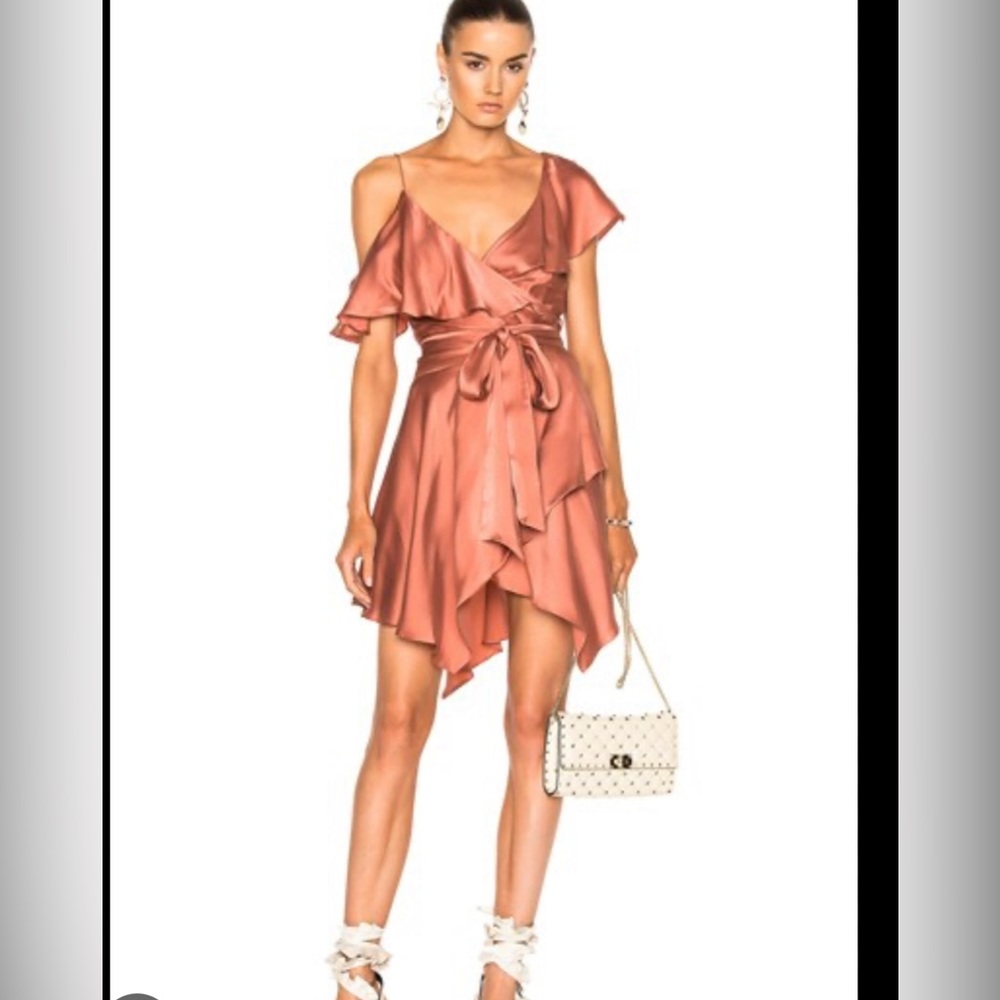 Light peach dress with truffles